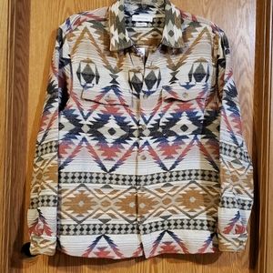 Urban Outfitters native print buttoned shirt jacket